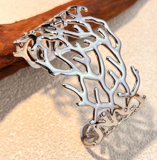 Bracelet corail en acier inoxydable