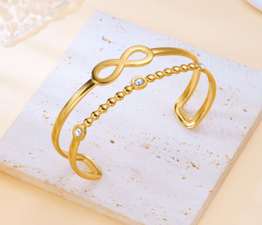 Bracelet infini en acier inoxydable