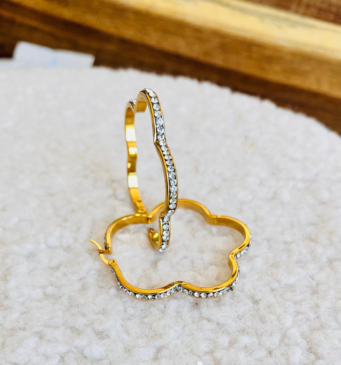 Créole fleur et strass