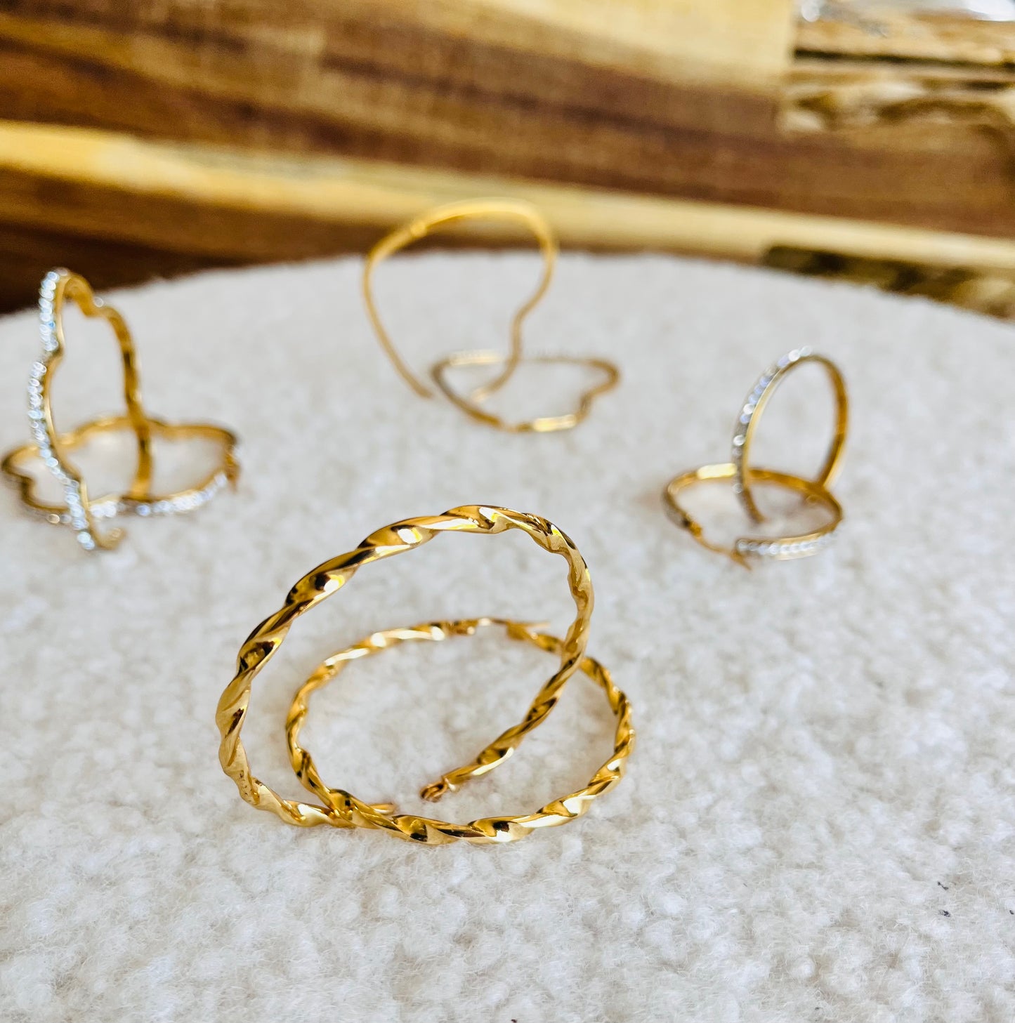 Boucle d’oreille torsadée