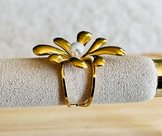 Bague avec perle