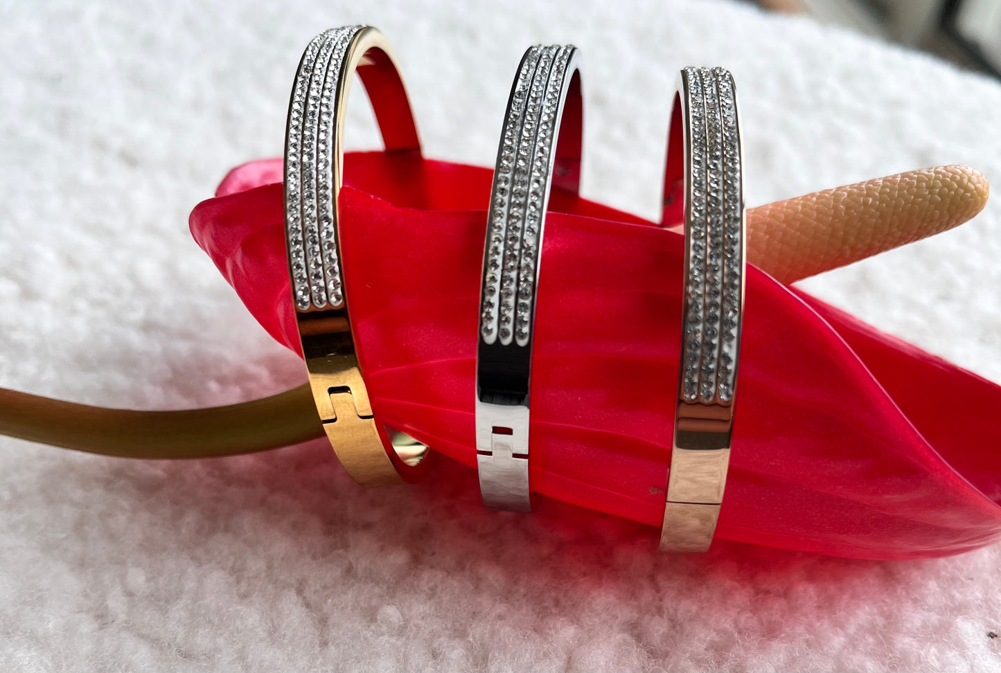 Bracelet "trio de strass"